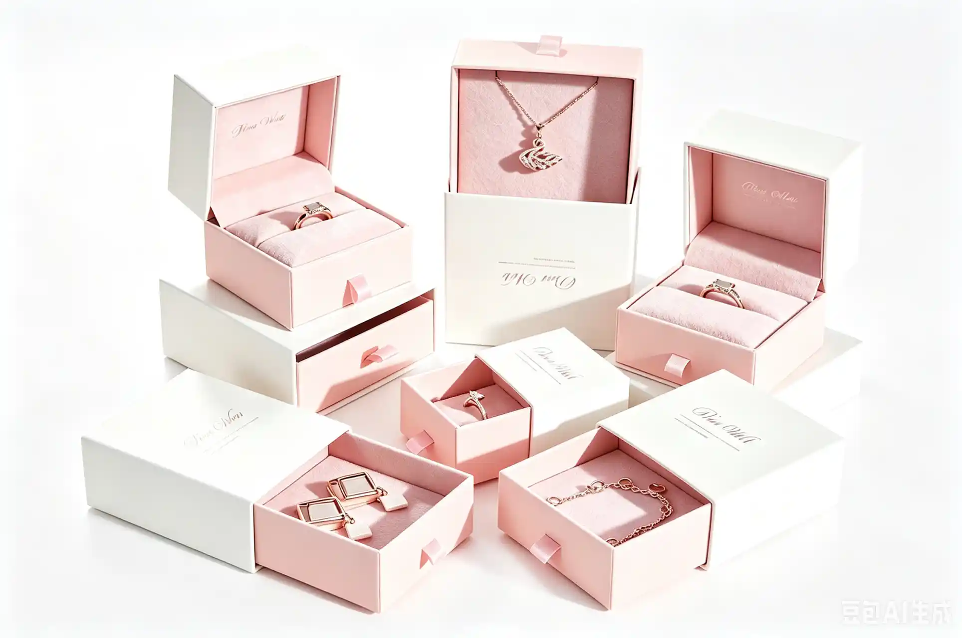 Custom rigid drawer box with sliding tray