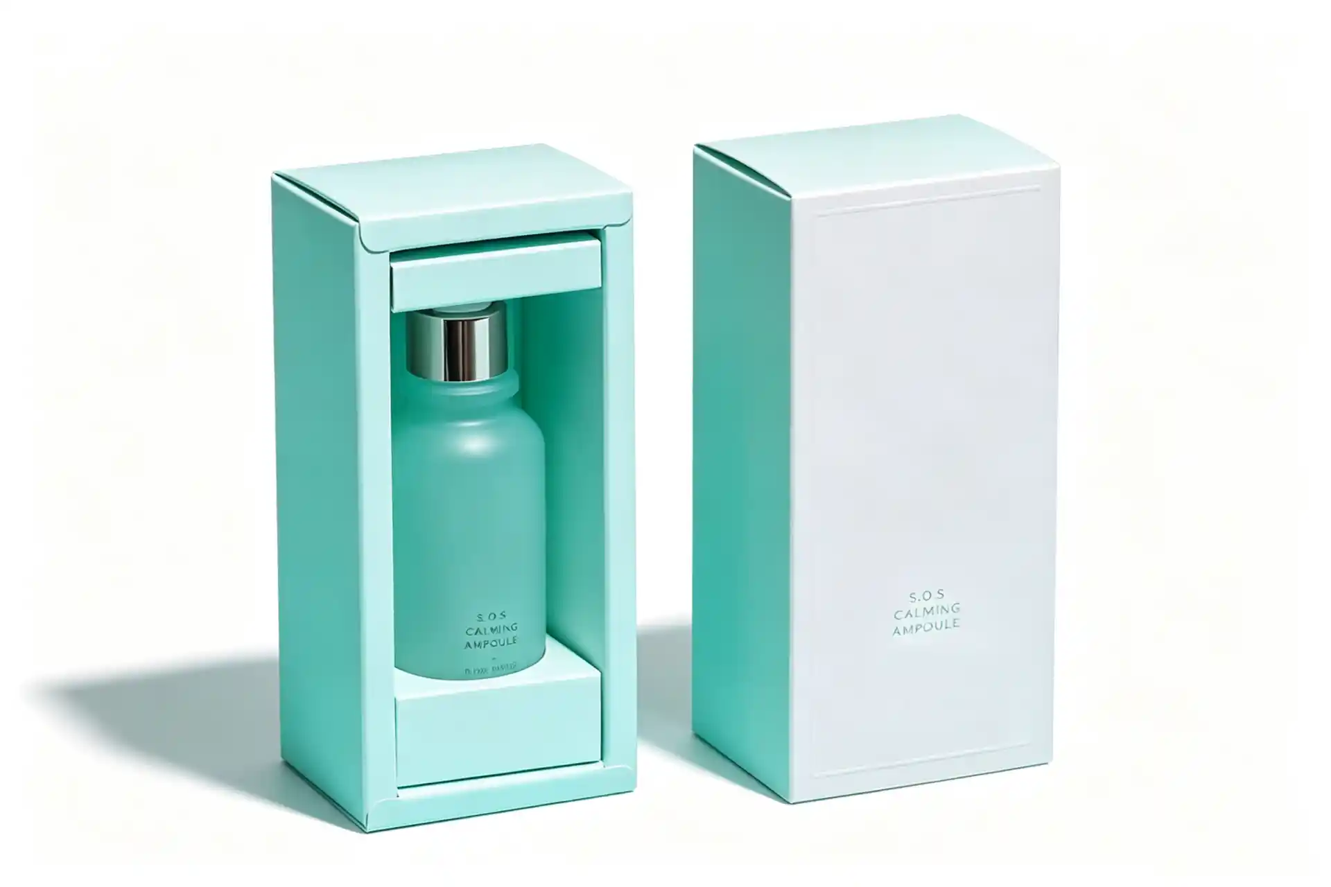 Custom paperboard packaging box with a clear product window