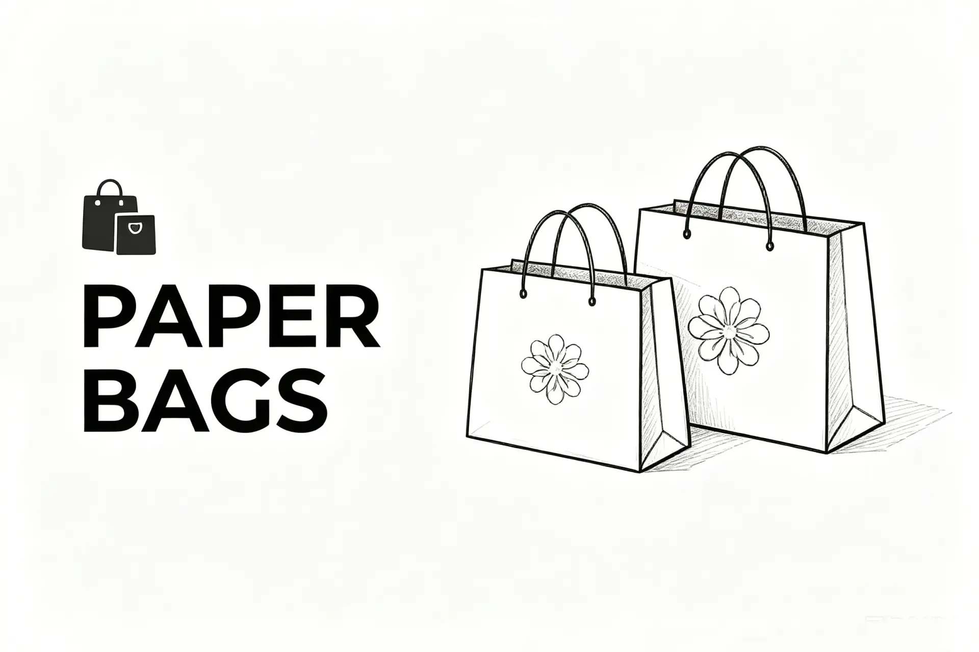 Custom paper shopping bags for retail and brand packaging