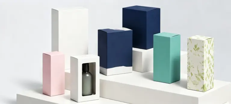 Custom printed folding cartons in tuck-end and auto-bottom paperboard styles
