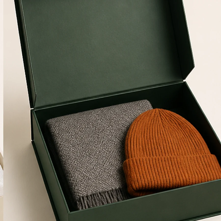 Rigid apparel gift box for premium gifting and launches