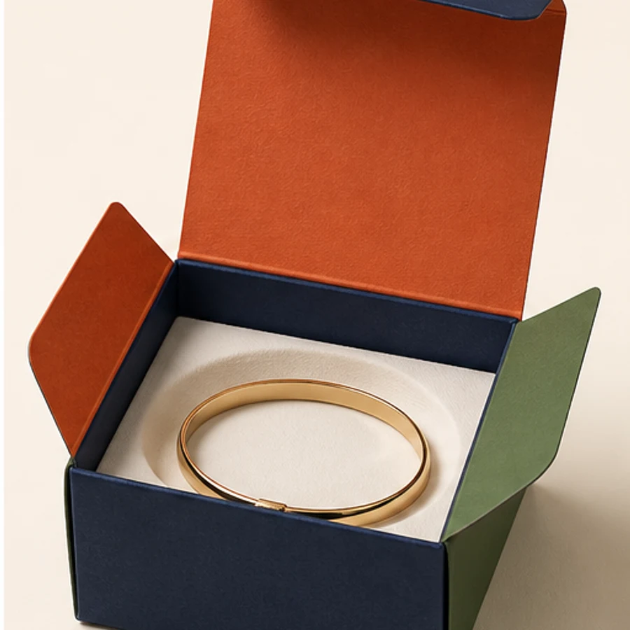 Folding jewelry carton for retail units and higher volumes