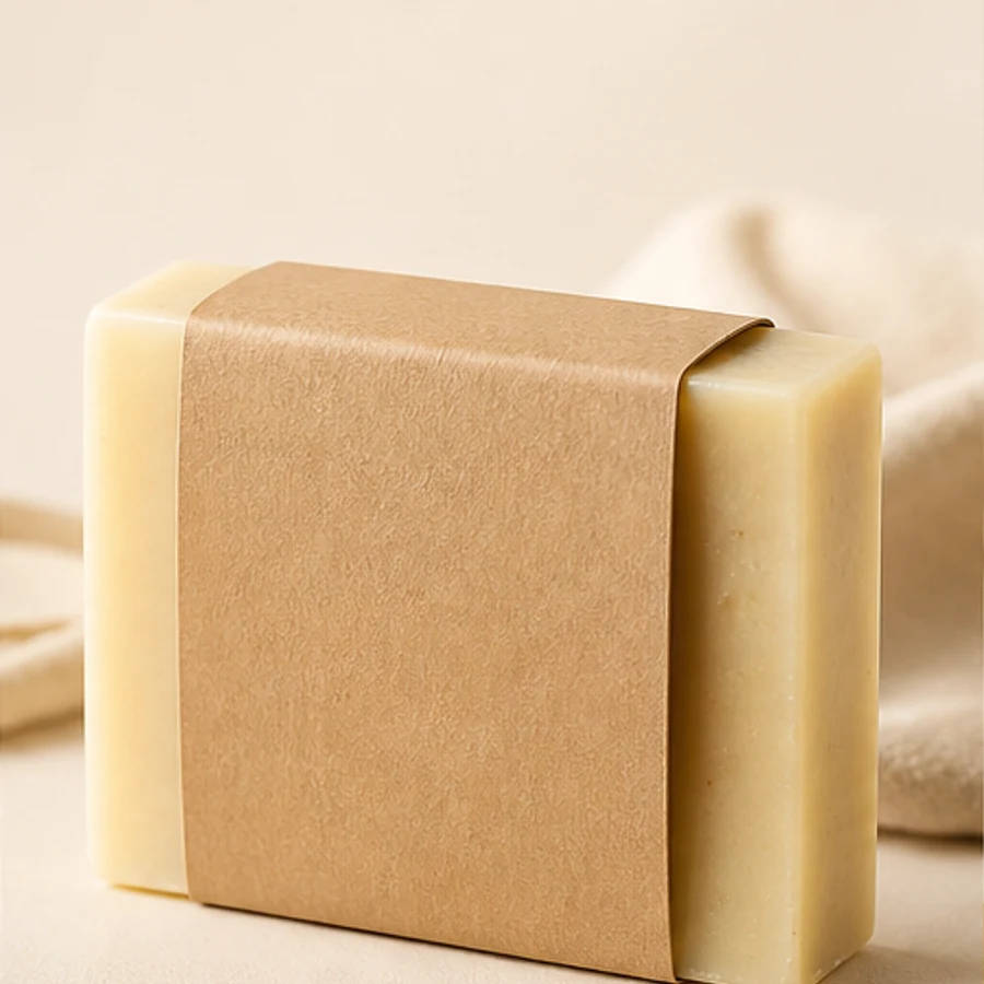Printed soap sleeve for bands and partially exposed bars