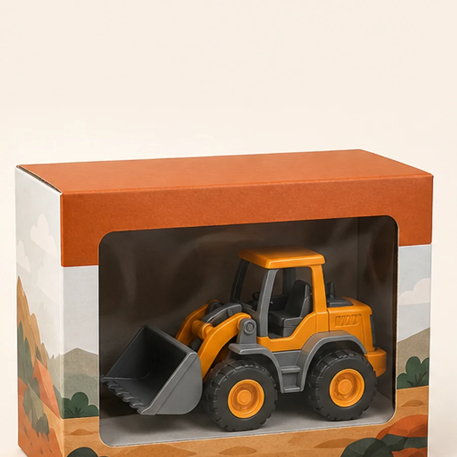 Window toy box for products that need visibility